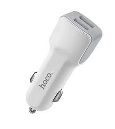 АЗУ-адаптер Hoco Z23 Grand Style 2USB (Белый)
