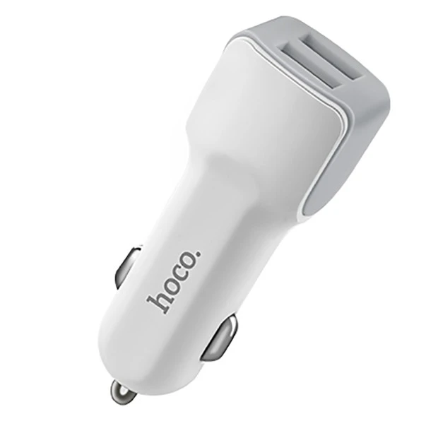 АЗУ-адаптер Hoco Z23 Grand Style 2USB (Белый)