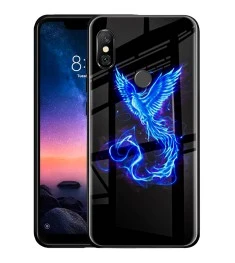 Накладка Luminous Glass Case Xiaomi Redmi Note 6 / Note 6 Pro (Phoenix)