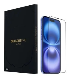 Защитное стекло iLera DeLuxe Apple iPhone 16 Plus (Black) iLFCDL16PL