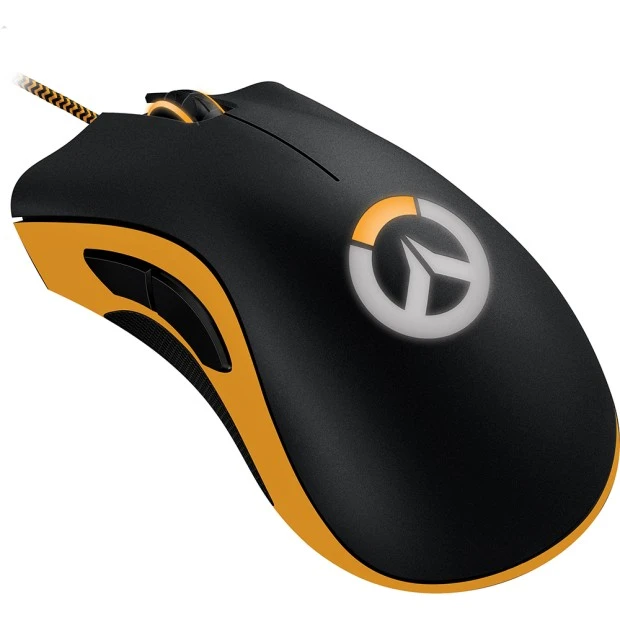 Мышь проводная Razer DeathAdder Chroma Overwatch Edition (Чёрно-жёлтый)