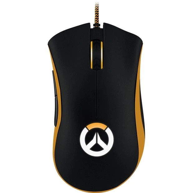 Мышь проводная Razer DeathAdder Chroma Overwatch Edition (Чёрно-жёлтый)