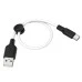 USB-кабель Hoco Silicone X21 Plus 25см (Type-C) (Білий)