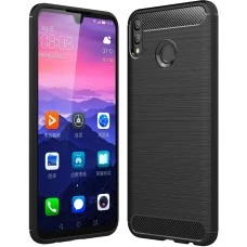 Силиконовый чехол Polished Carbon Huawei Honor 8X (черный)