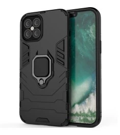 Бронь-чехол Ring Armor Case Apple iPhone 12 Pro Max (Чёрный)