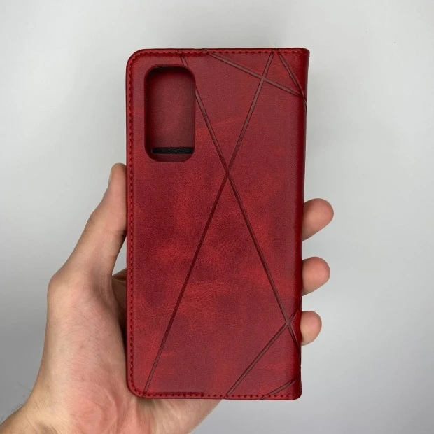 Чехол-книжка Leather Book Xiaomi Redmi Note 11 / Note 11S (Красный)