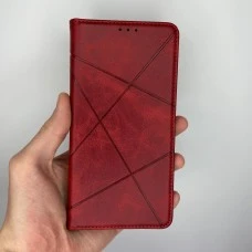 Чехол-книжка Leather Book Xiaomi Redmi Note 11 / Note 11S (Красный)