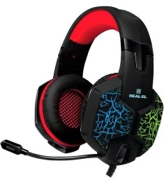 Проводные накладные наушники-гарнитура Real-El GDX-7750 (Чёрный)
