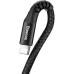 USB-кабель Baseus Eye Spring 2A (1м) (Lightning) (Чорний) CALSR-01 USB-кабель Baseus Eye Spring 2A (1м) (Lightning) (Чорний) CALSR-01