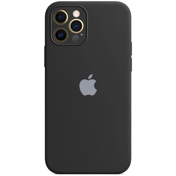 Силіконовий Original RoundCam чохол для Apple iPhone 12 Pro (07) чорний.