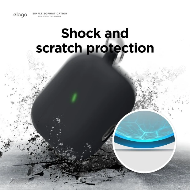 Чехол для наушников Full Silicone Case Apple AirPods 3 (02) Ultra Violet