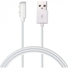 USB-кабель для розумних годинників універсальний 2pin (7.8 x 14.3 мм) (Білий)