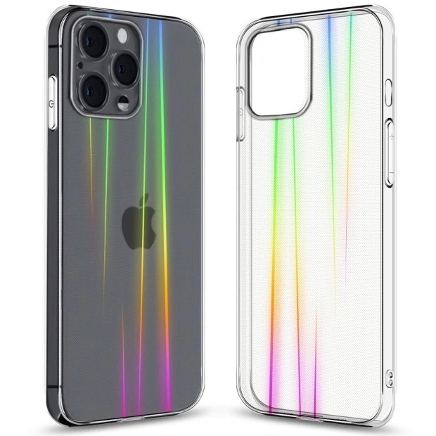 Силікон 3D Gradient Case Apple iPhone 12/12 Pro (Прозорий)