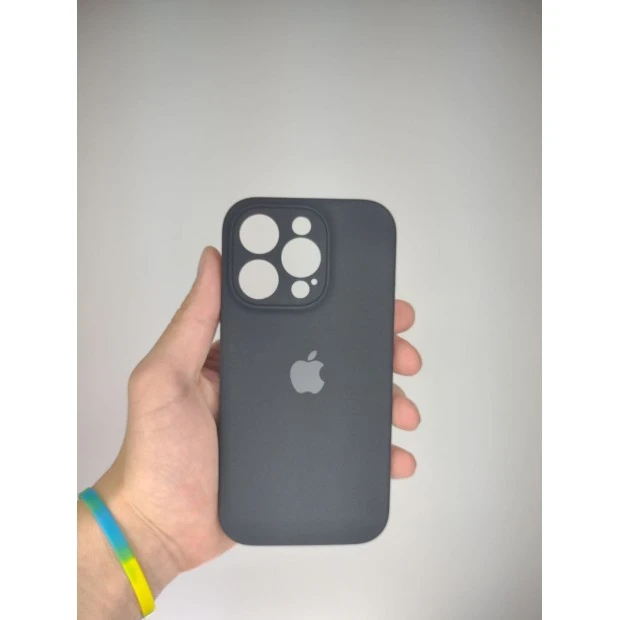 Оригінальний силіконовий чохол RoundCam для Apple iPhone 14 Pro (07) чорний