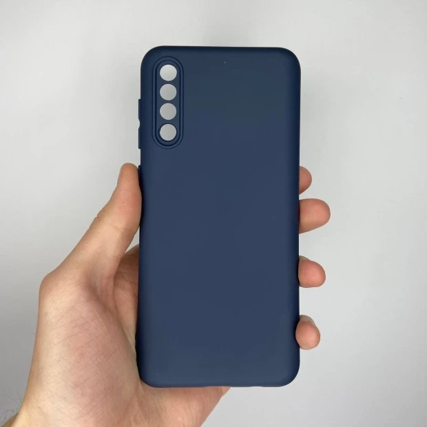 Силікон Оригінальний Samsung Galaxy A30s  /  A50  /  A50s (ShutCam) (Темно-синій)