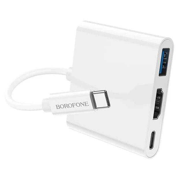 Переходник Borofone DH4 Type-C to HDMI+USB3.0+USB-C