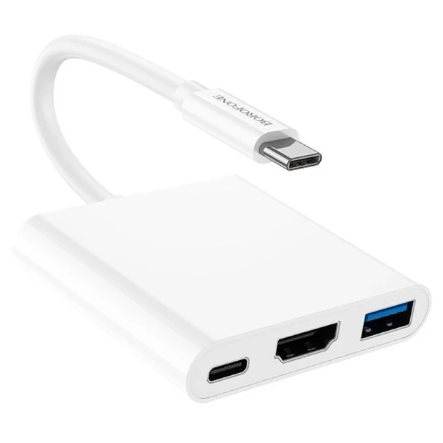 Переходник Borofone DH4 Type-C to HDMI+USB3.0+USB-C