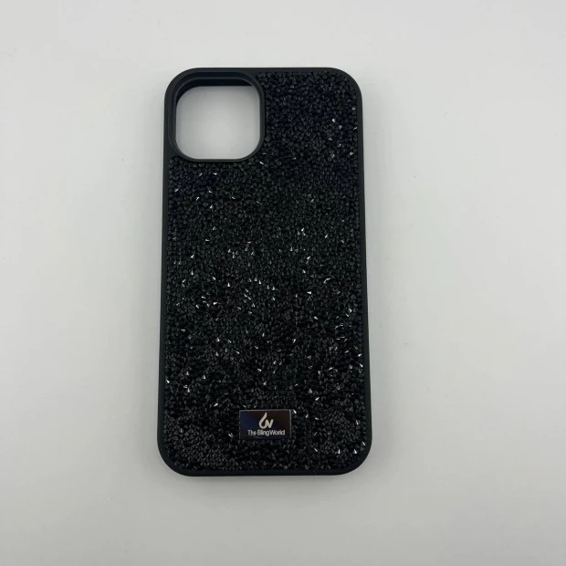 Чохол Bling World Rock Diamond для iPhone 14 (Чорний Титан)
