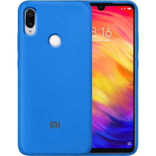 Силикон Original 360 Case Logo Xiaomi Redmi Note 7 (Синий)