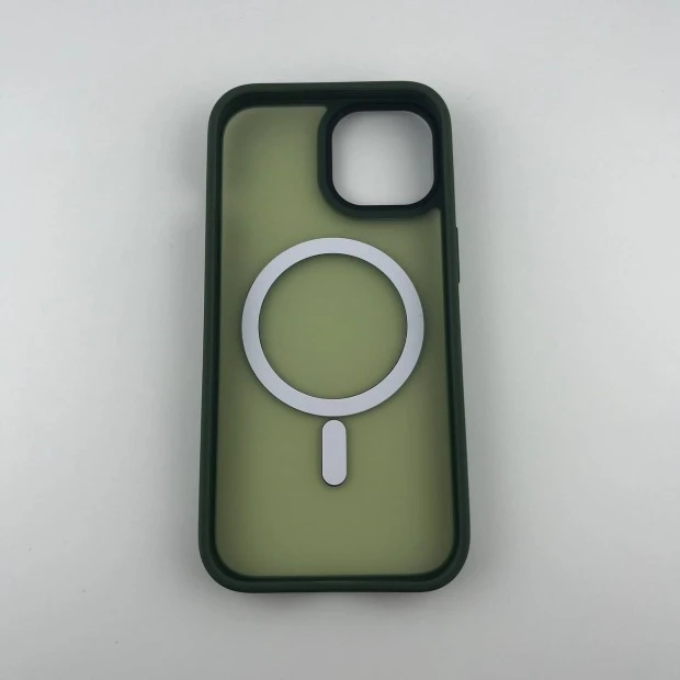 Чохол WAVE Matte Insane Case with MagSafe для iPhone 15 (Зелений)