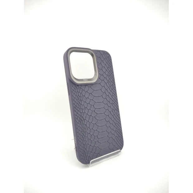 Чехол Kajsa Snake Pattern iPhone 14 Pro Max (Deep Purple)