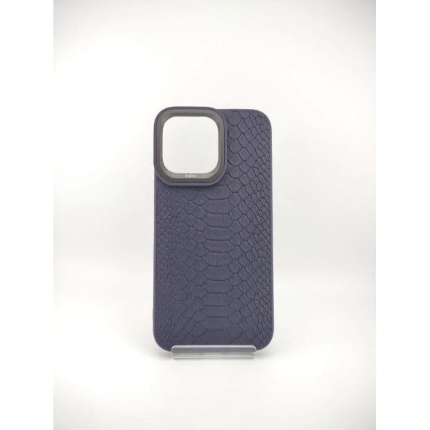 Чехол Kajsa Snake Pattern iPhone 14 Pro Max (Deep Purple)