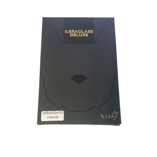 Захисне скло iLera DeLuxe Original для Apple iPhone 12 Pro (Чорне)
