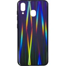Накладка Gradient Glass Case Samsung Galaxy A30 (2019) (Фиолетовый)