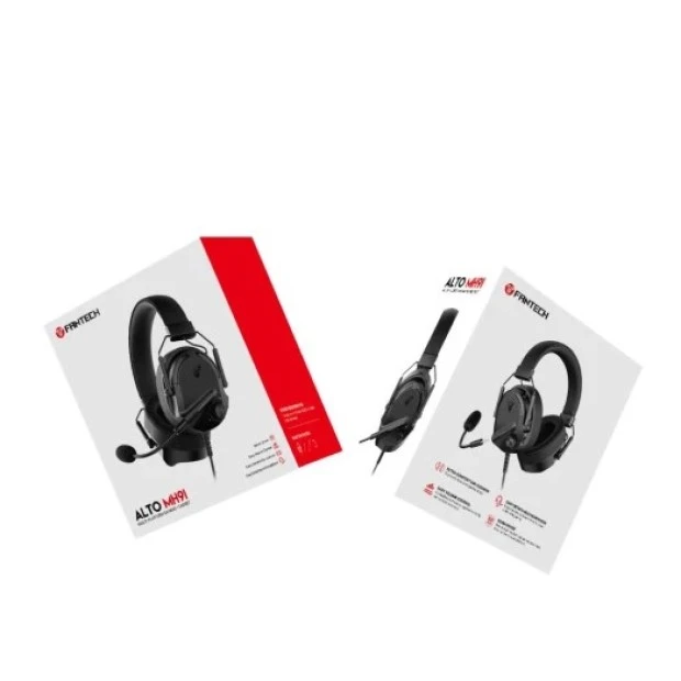 Проводные накладные наушники-гарнитура Fantech MH91 Alto (Чёрный)