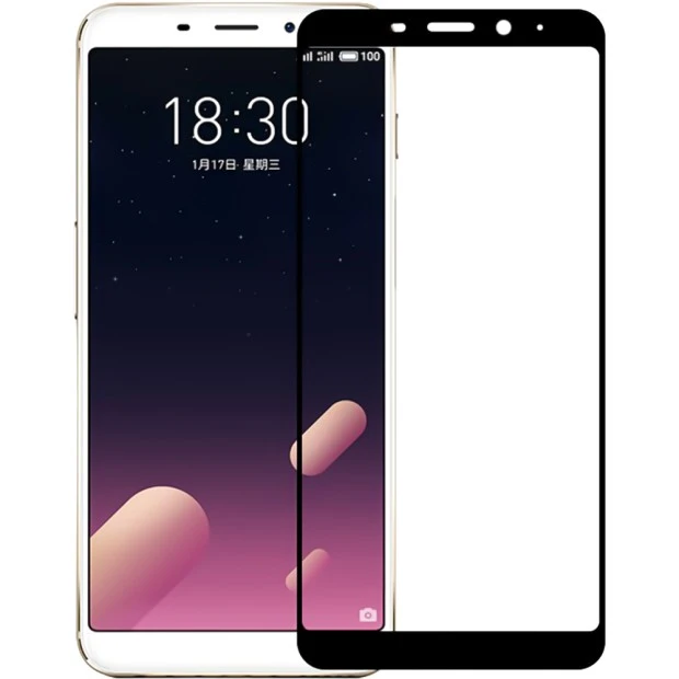 Захисне скло 3D Meizu M6T Чорне