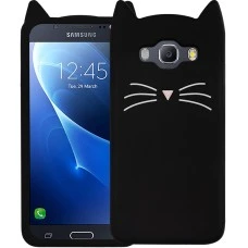 Силикон Kitty Case Samsung Galaxy J5 (2016) J510 (Черный)