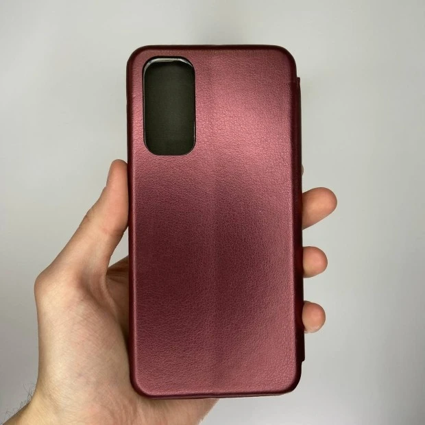 Чехол-книжка Оригинал Xiaomi Redmi Note 11 / Note 11S (Бордовый)