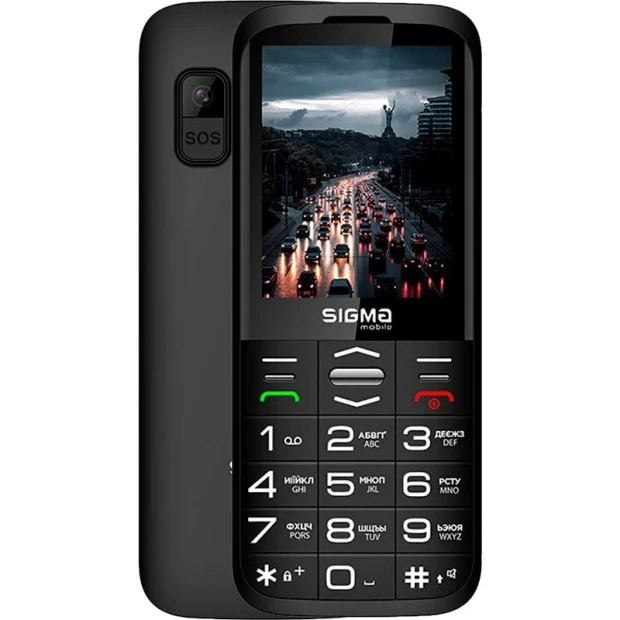 Мобільний телефон Sigma Comfort 50 Grace Dual Sim (Чорний)
