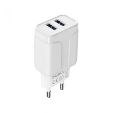 СЗУ-адаптер USB Borofone BA37A 2.1A + MicroUSB-кабель (Белый)