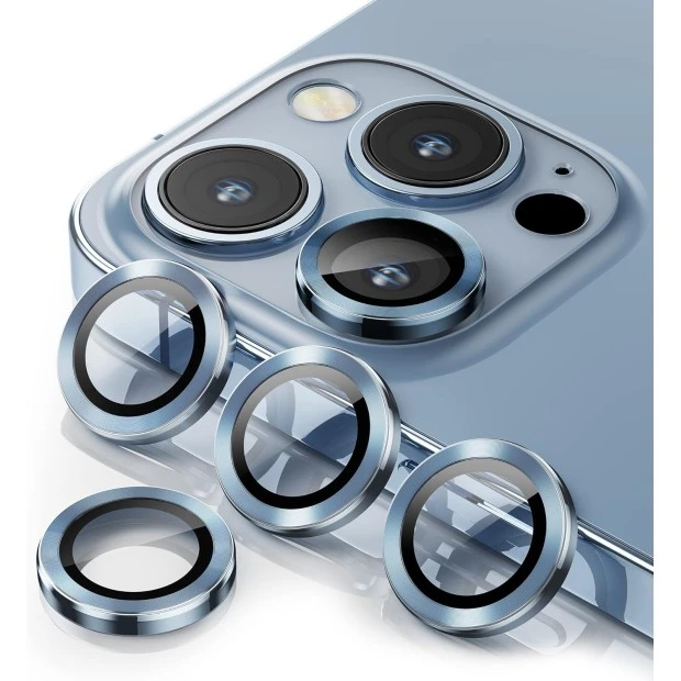 Защитное стекло на камеру Metal Armor Apple iPhone 15 Pro / 15 Pro Max Blue