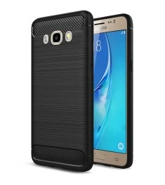 Силикон Polished Carbon Samsung Galaxy J7 (2016) J710 (Чёрный)