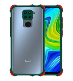Чехол Armor Frame Xiaomi Redmi Note 9 / Redmi 10x (Тёмно-зелёный)