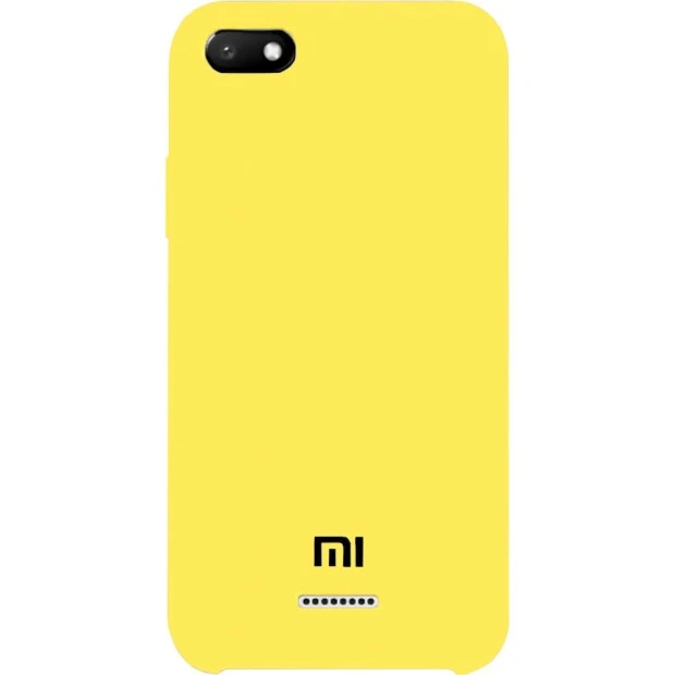 Силикон Original 360 Case Logo Xiaomi Redmi 6A (Жёлтый)