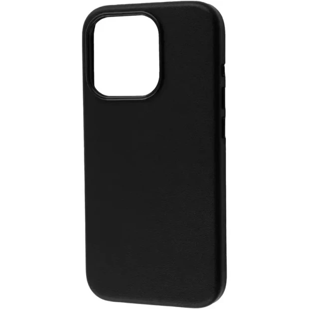 Чохол WAVE Premium Leather Edition з MagSafe для iPhone 15 Pro (Midnight)