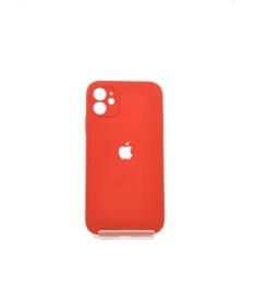 Оригінальний квадратний круглий силіконовий чохол для Apple iPhone 11 (Паприка)