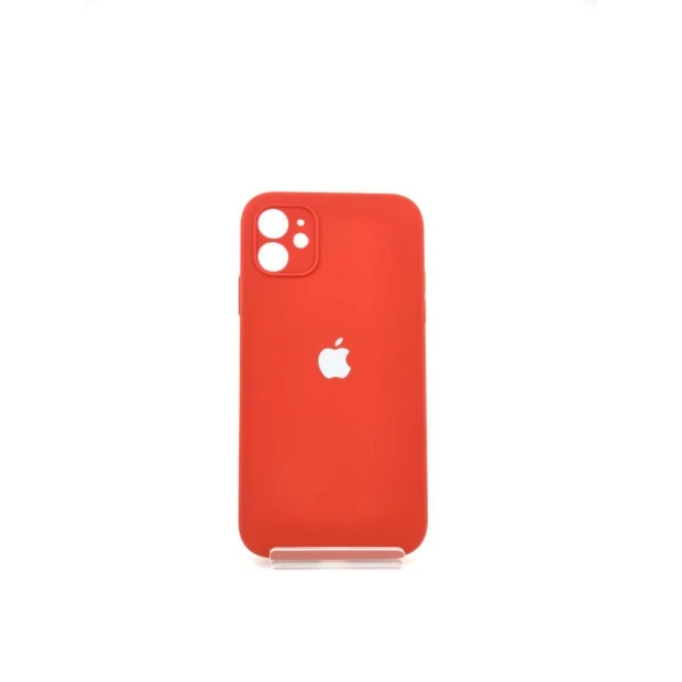 Оригінальний квадратний круглий силіконовий чохол для Apple iPhone 11 (Паприка)