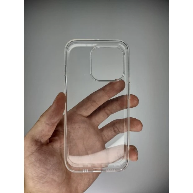 Силіконовий чохол Alabay для Apple iPhone 15 Pro (Прозорий)