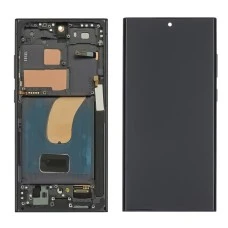 Дисплей для Samsung S918B Galaxy S23 Ultra с чёрным тачскрином и чёрной корпусной рамкой OLED