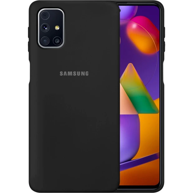 Силіконовий Original 360 Case Logo для Samsung Galaxy M31S (2020) (Чорний)