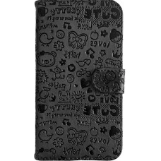 Чехол-книжка Universal Zool Fashion 3.8-4.3 (Чёрный)