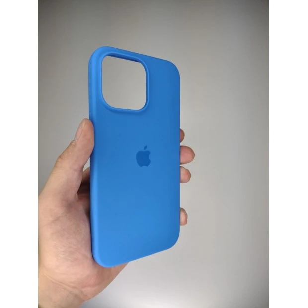 Силіконовий оригінальний чохол Apple iPhone 15 Pro Max (12) Королівський Синій