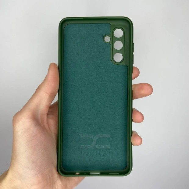 Силіконовий Original 360 чохол для Samsung Galaxy A04S (2022) (ShutCam) (Темно-зелений)