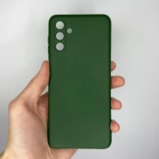 Силикон Original 360 Case Samsung Galaxy A04S (2022) (ShutCam) (Тёмно-зелёный)