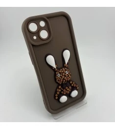 Чохол Pretty Things Case для Apple iPhone 13 (Коричневий / Кролик)