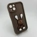 Чохол Pretty Things Case для Apple iPhone 13 (Коричневий / Кролик)